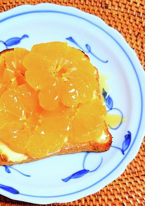 ハニーみかんトースト-レシピのメイン写真