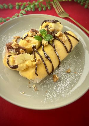 バレンタインにモチ餅⭐︎生春巻きクレープ-レシピのメイン写真
