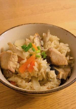 ぶりと舞茸の炊き込みご飯-レシピのメイン写真
