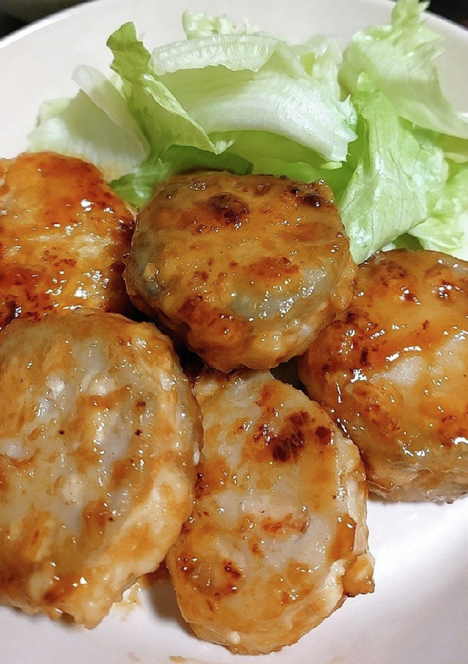 サメの蓮根はさみ焼き-レシピのメイン写真