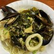 アワビ(海の幸)のパスタ
