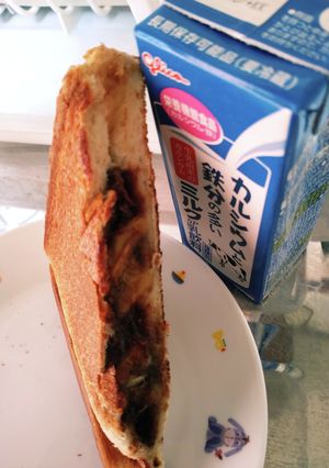 (チョコバナナ味のホットサンド)-レシピのメイン写真
