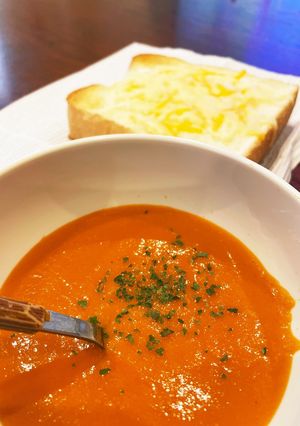 ささっと簡単濃厚えびと人参のポタージュ-レシピのメイン写真
