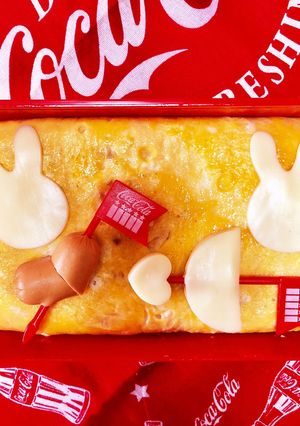 恋するうさぎのオムライスバレンタイン弁当-レシピのメイン写真