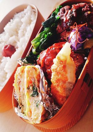 ベーコンと大葉の玉子焼き☆お弁当-レシピのメイン写真