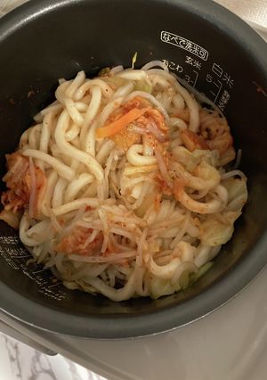 煮込み風キムチうどん-レシピのメイン写真
