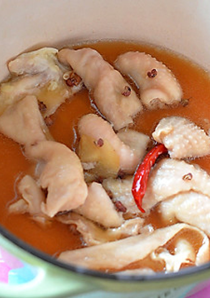 花椒が香る鶏皮のぷるぷる甘辛煮♪-レシピのメイン写真