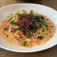 ソースが美味!キムチクリームパスタ