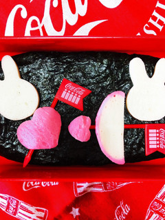 ハートの弓矢でうさぎのバレンタイン弁当-レシピのメイン写真
