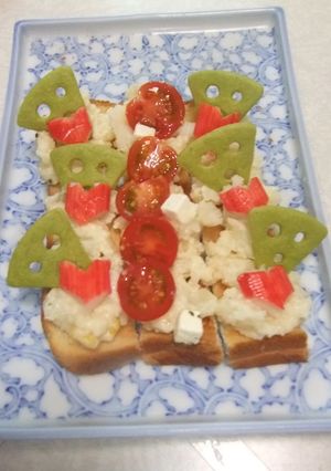 バレンタインにオープンサンド-レシピのメイン写真