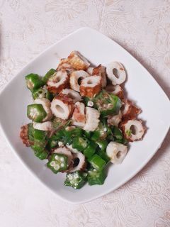 超簡単★オクラとちくわの塩おかか和え-レシピのメイン写真