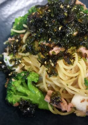 【パスタ】塩辛と鯖缶でアーリオオーリオ-レシピのメイン写真