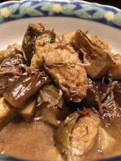 茄子と厚揚げの炊いたん-レシピのメイン写真