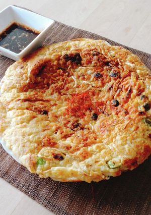 冷凍枝豆とモヤシのカリッザック極厚チヂミ-レシピのメイン写真