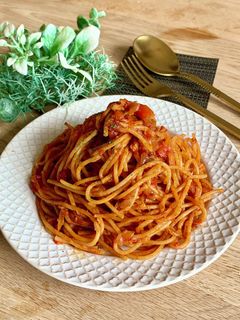 トマト缶で簡単*暗殺者のパスタ-レシピのメイン写真