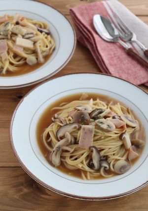 【#冷凍野菜】きのことベーコンのパスタ-レシピのメイン写真