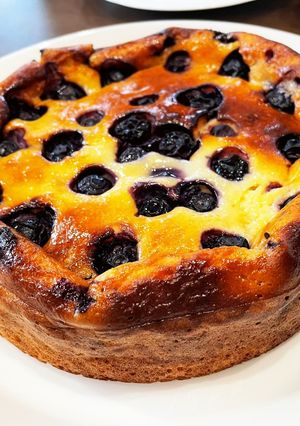 ベイクドブルーベリーチーズケーキ-レシピのメイン写真