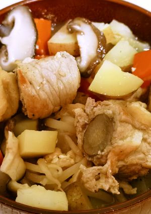 ごぼうの肉巻きが楽しい豚汁-レシピのメイン写真