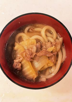 すき焼きのタレでうどん-レシピのメイン写真