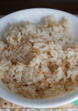 不器用シーチキンなめたけ炊き込みご飯-レシピのメイン写真