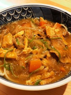 カレーの残りで簡単美味しいカレーうどん。-レシピのメイン写真