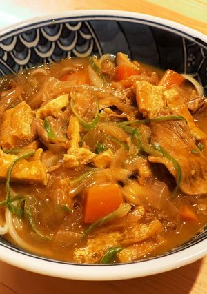 カレーの残りで簡単美味しいカレーうどん。-レシピのメイン写真