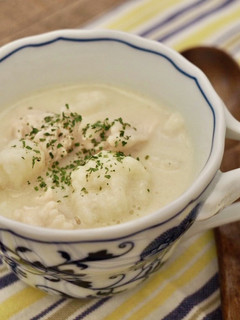カリフラワーと鶏むね肉の豆乳スープ-レシピのメイン写真