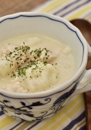カリフラワーと鶏むね肉の豆乳スープ-レシピのメイン写真