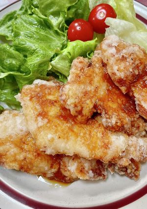 【レモン汁で♪】鶏むね肉の甘辛ダレ-レシピのメイン写真