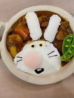 子ども喜ぶ うさぎ さん カレー-レシピのメイン写真