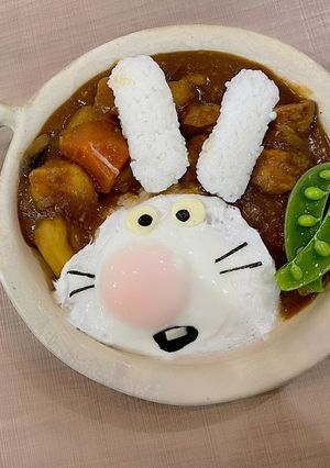 子ども喜ぶ うさぎ さん カレー-レシピのメイン写真
