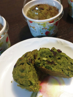 抹茶とチョコチップのオートミールマフィン-レシピのメイン写真