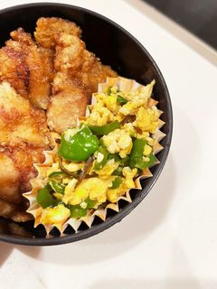 レンジで簡単!ピーマンたまご☆弁当や副菜-レシピのメイン写真