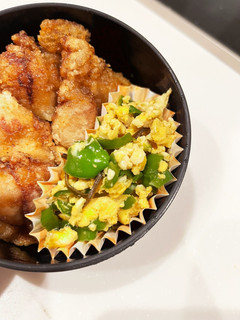 レンジで簡単!ピーマンたまご☆弁当や副菜-レシピのメイン写真
