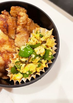 レンジで簡単！ピーマンたまご☆弁当や副菜-レシピのメイン写真