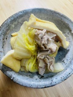 白菜大量消化!あげと白菜のくたくた煮-レシピのメイン写真