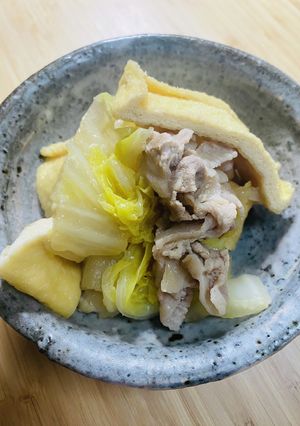 白菜大量消化！あげと白菜のくたくた煮-レシピのメイン写真