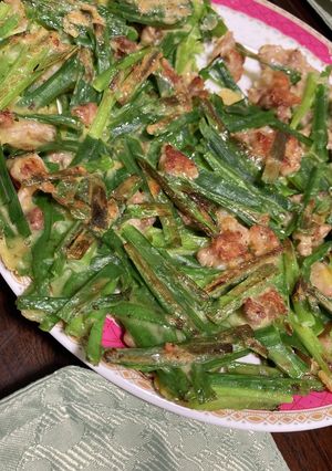 ニラと豚肉のチヂミ風-レシピのメイン写真