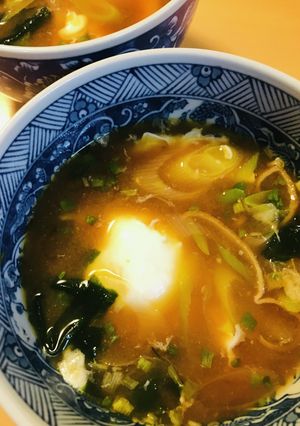 レトルト●長ネギ玉子の具だくさんみそ汁-レシピのメイン写真