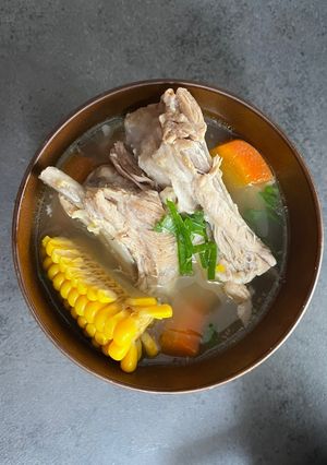スペアリブとコーンのスープ-レシピのメイン写真