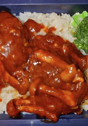 デミグラハンバーグ　弁当-レシピのメイン写真