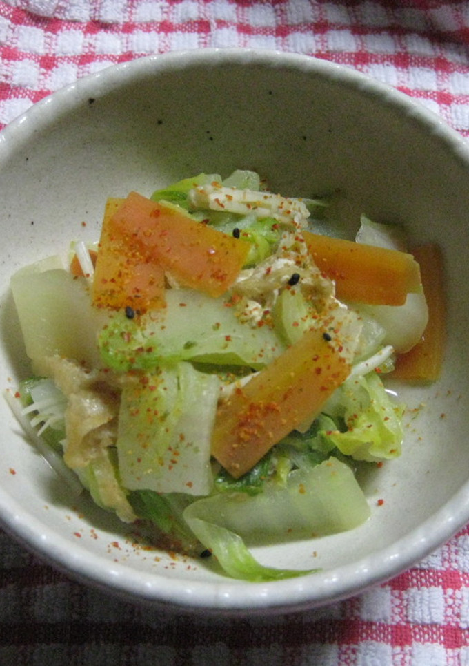 白菜とうすあげの煮浸し-レシピのメイン写真