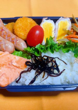 時短お弁当盛り付け記録　おにぎり風　飯-レシピのメイン写真