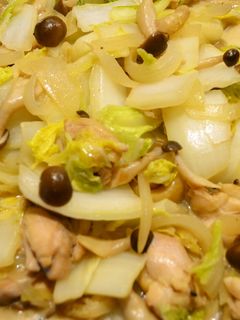 (23/02/13)鶏と白菜の炒め-レシピのメイン写真