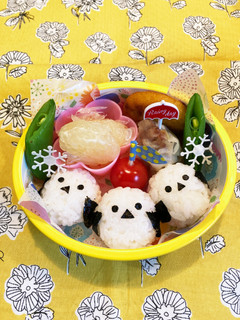 幼稚園年少 シマエナガ お弁当-レシピのメイン写真