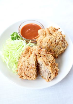簡単手軽にフライ風【油揚げメンチ】-レシピのメイン写真