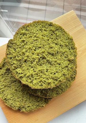 米粉と蜂蜜の簡単すぎる抹茶ジェノワーズ-レシピのメイン写真