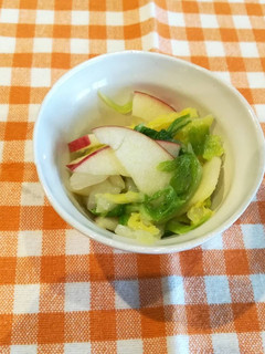 給食★白菜とリンゴのサラダ-レシピのメイン写真