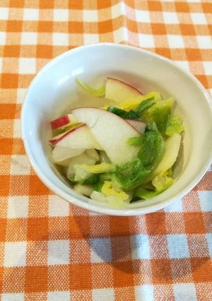 給食★白菜とリンゴのサラダ-レシピのメイン写真