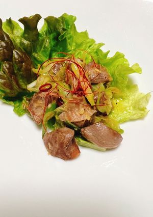やみつき砂肝のピリ辛ねぎ沢炒め-レシピのメイン写真